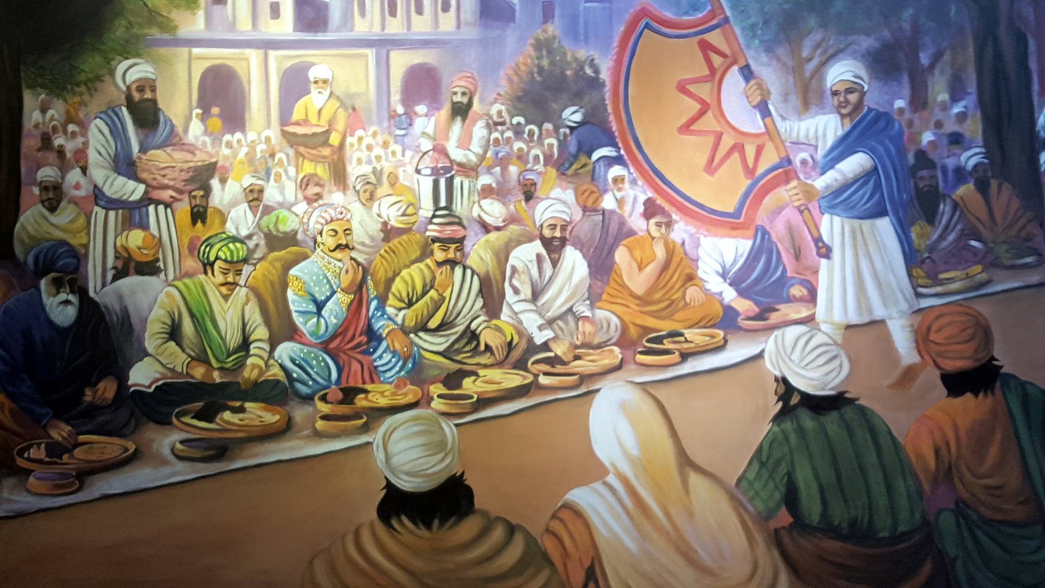 Community sharing a meal together — representing the Langar tradition